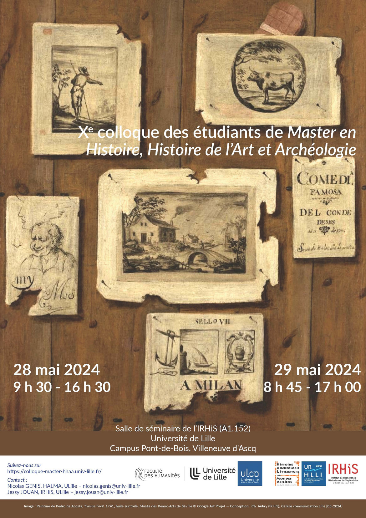 Affiche Xe colloque des étudiants de Master en Hi